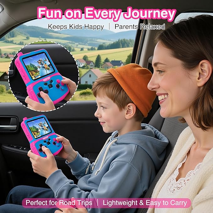 Handheld Game Console for Girls, 220 Retro Games Built-in, 3.5'' HD IPS Screen - Image 4