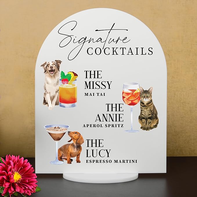 Pet Signature Drink Wedding Signs - Image 2