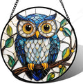 Stained Glass Window Hanging, Owl Gifts by DASTOLL