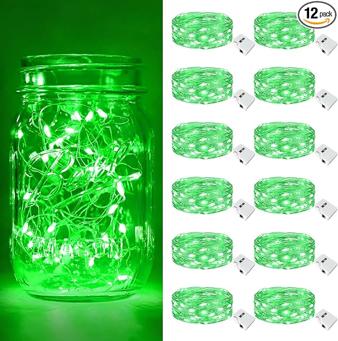 btfarm 12 Pack Fairy Lights Battery Operated, 7ft 20 Led Twinkle Lights String by btfarmdecorativelighting