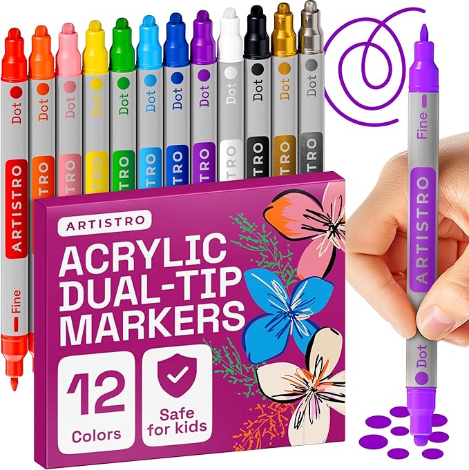 ARTISTRO Vibrant Acrylic Paint Markers by ARTISTRO