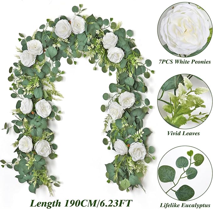 2PCS Artificial Eucalyptus Flowers Garland - Image 3