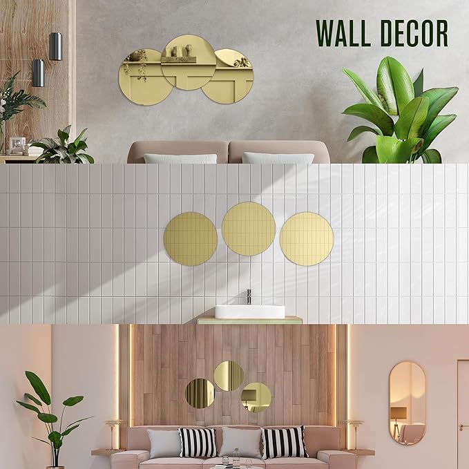 Houseables Gold Mirror Centerpieces - Image 7