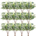 120 PCS Artificial Eucalyptus Stems Bulk Faux Silver Dollar Leaves by Zekonan