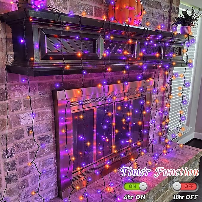 YEGUO 165ft 500 LED Halloween Lights Outdoor Waterproof - Image 4