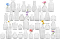 40Pcs Glass Bud Vase Set, Small Flower Vase by FEINIGESI