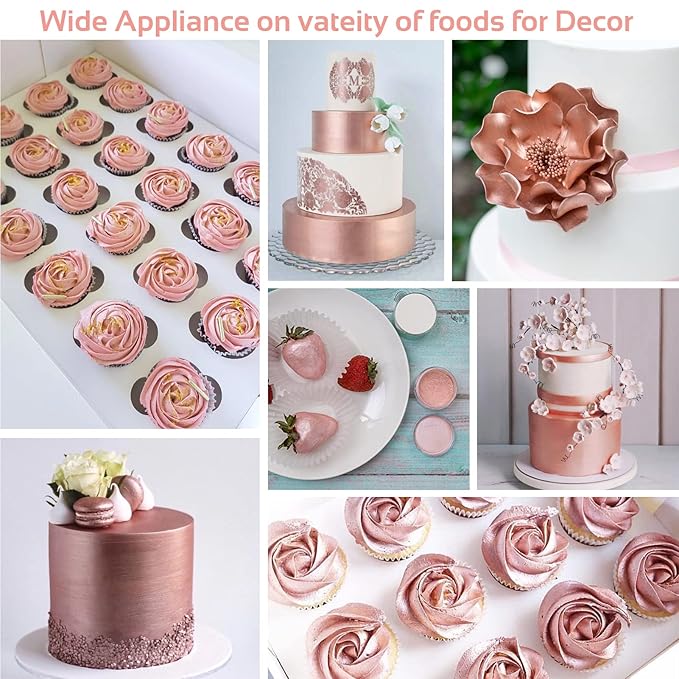 Jelife Rose Gold Edible Luster Dust - Image 3