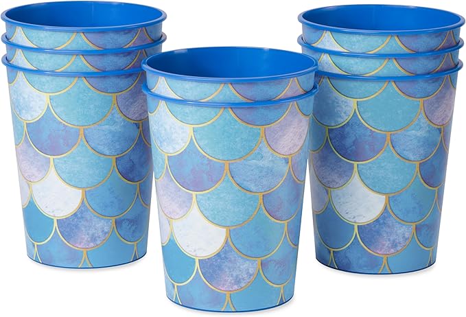 American Greetings Mermaid Party Supplies, Reusable Party Cups - Image 2