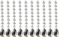 Fushing Teardrop Crystal Strands, 1ft Hanging Crystal Beads Chain Garland by Fushing