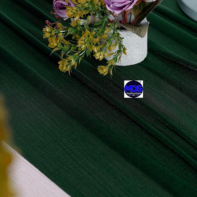 MDS 20 Pack 10ft Chiffon Table Runner 29 x 120 Inches Sheer Wedding Runner - Image 5