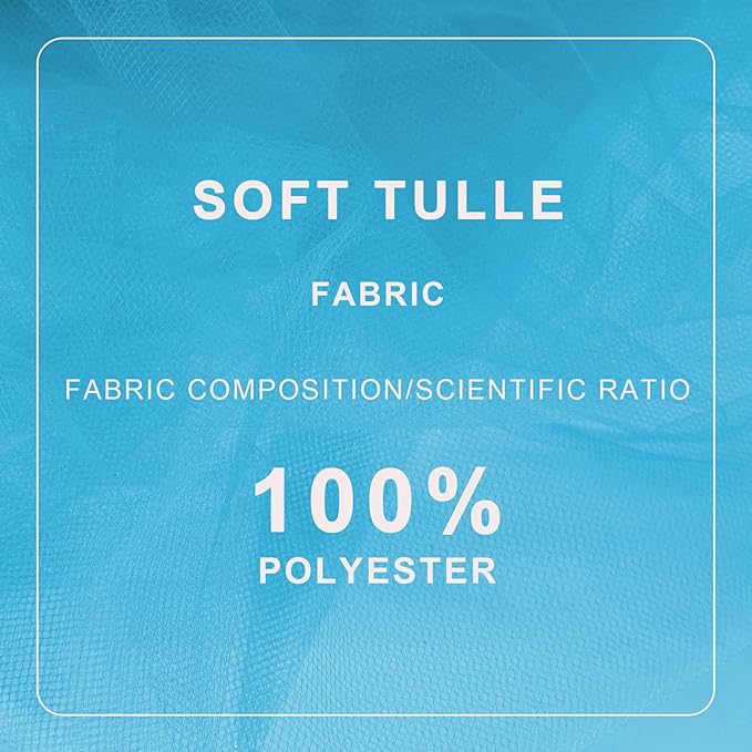 Turquoise Tulle Fabric Roll Spool Bolt Large Tulle Wedding Party Decoration - Image 4