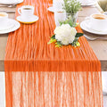 1-Pack Orange Cheesecloth Table Runners – 10FT Boho Rustic Gauze Fabric Cheese by Unknown