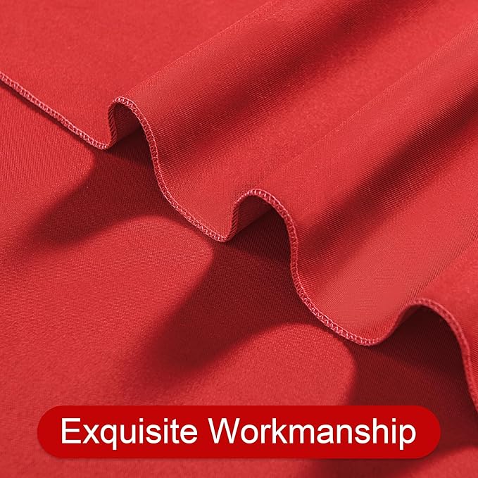 DWCN 10x10 FT Red Backdrop Curtains - Image 4