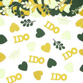 200PC Sage Green Wedding Confetti Wedding Shower Decorations Heart I do by Vofrise