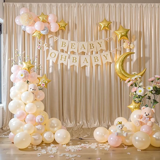 20ftx10ft Champagne Sequin Backdrop Curtain - Image 5