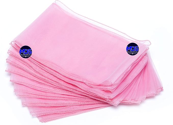 MDS Pack of 50 PCS Organza Chair Sashes Wider Dining Chair Bows Ribbon Tie Back - Image 5