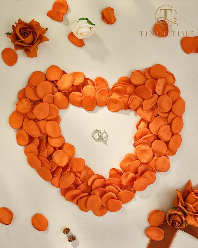 TINGE TIME Silk Flowers: 200pcs Rose Petals - Image 3