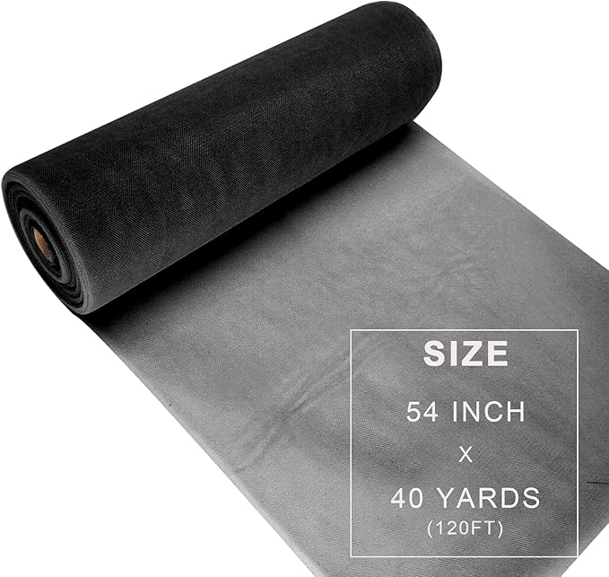 Black Tulle Fabric Roll Spool Bolt Large Tulle Wedding Party Decoration - Image 3