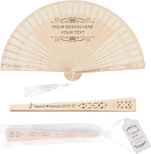 10 PCS Custom Fans Personalized Folding Fans by Unknown