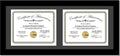 Creative Picture Frames 10X24Bk-B Black Horizontal Double Diploma Frame by CreativePictureFrames