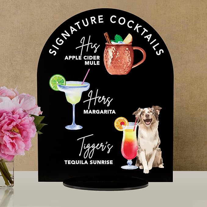 Pet Signature Drink Wedding Signs - Image 2