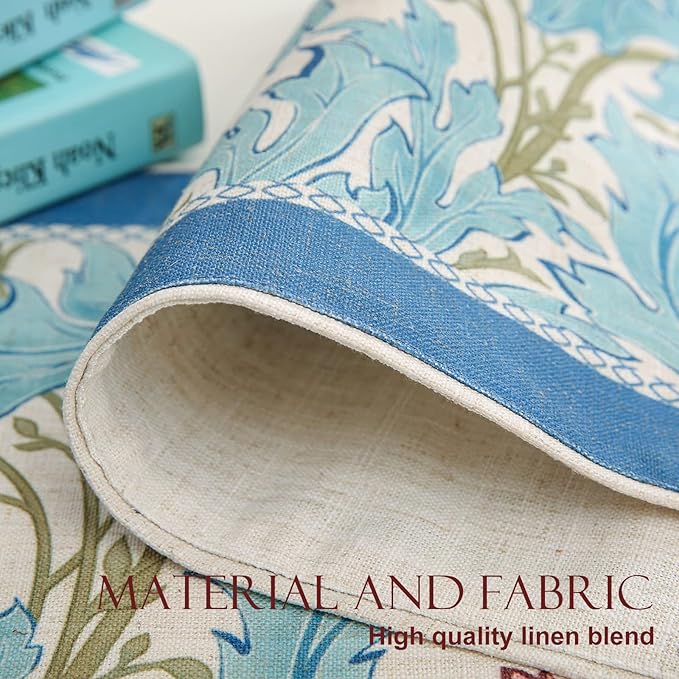 patdrea Linen Leopard Animal Table Runner Farmhouse - Image 3