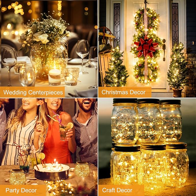 btfarm 3 Pack Fairy Lights Battery Operated 3 Modes, 7ft 20 Led Mini Twinkle - Image 5