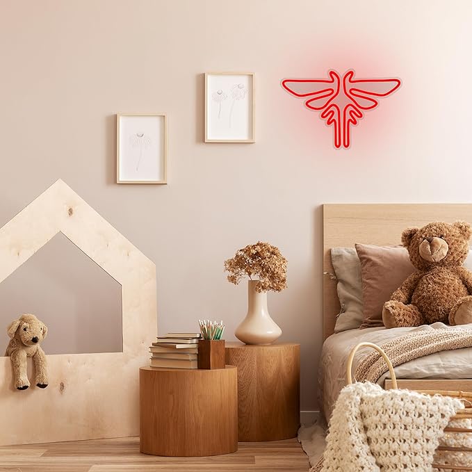 Moth Neon Sign Game Neon Light for wall Decor Red LED Neon Signs Animal Neon - Image 7
