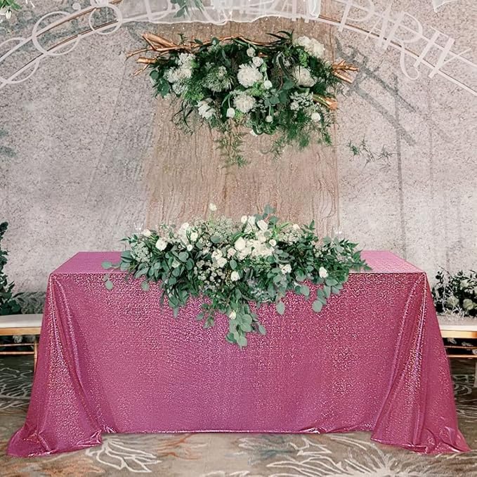Fitable Sequin Tablecloth for Parties 60x120 Inch by Fitable