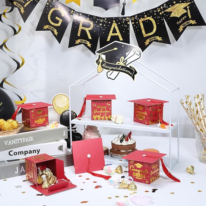 COTOPHER 36 Pack Mini Graduation Cap Gift Boxes - Image 2
