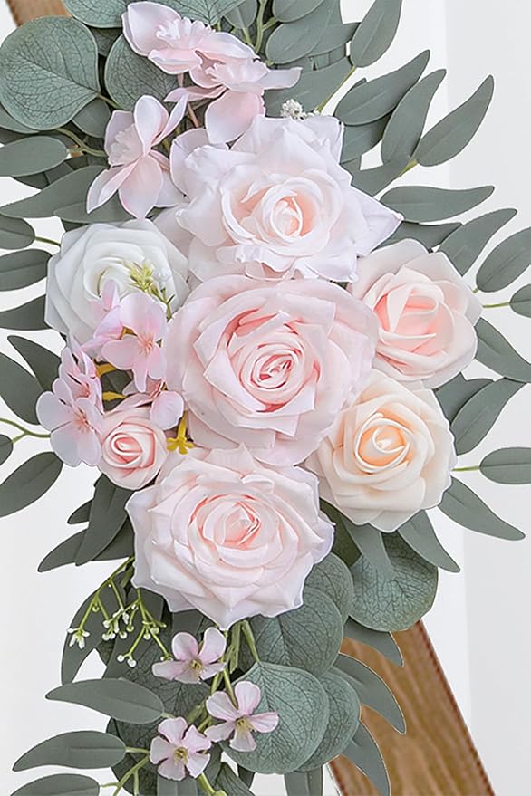Pink Wedding Arch Flowers Set of 2 - Image 8
