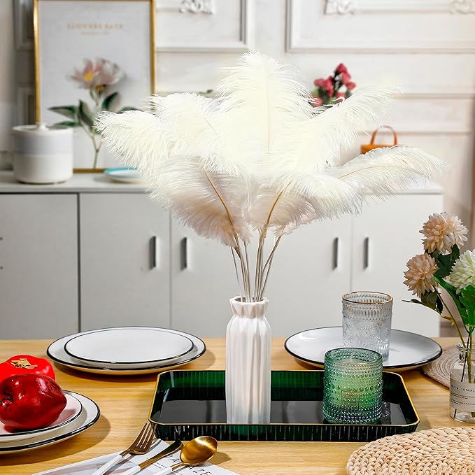 Holmgren Beige Ostrich Feathers Bulk - Image 5