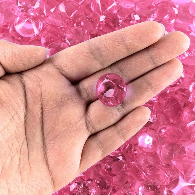 Super Z Outlet Acrylic Color Faux Round Diamond Crystals Treasure Gems - Image 2