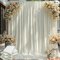 30×12ft Wrinkle Free Ivory Backdrop Curtain by ENJOYYOURPARTY