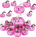 Lenwen 12 Pcs Artificial Disco Pumpkin Glitter Mirror Pumpkin by Lenwen