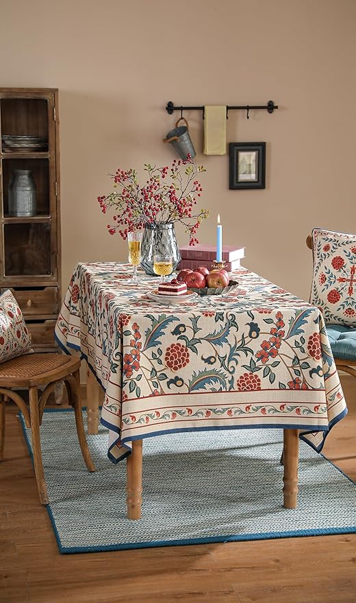 patdrea Designer Vintage Linen Tablecloth - Image 9