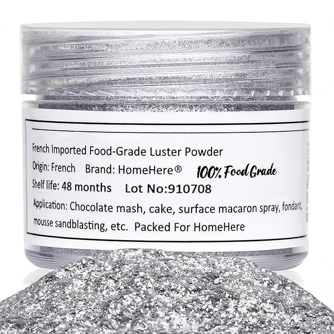 HomeHere Edible Luster Dust Food-Grade Glimmer Powder Glitter by HOMEHERE
