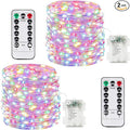 2 Pack 100LED Battery Operated Fairy Lights by BOSSERN