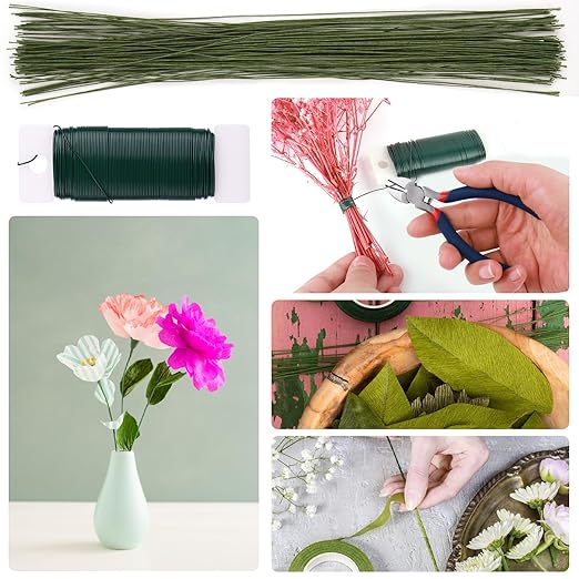 GLAMFIELDS Floral Tape and Floral Wire, Floral Arrangement Kit - Image 6