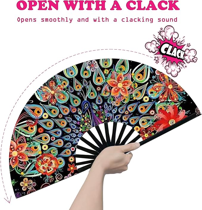 Boots on The Ground Fan, Large Folding Hand Fan - Image 3