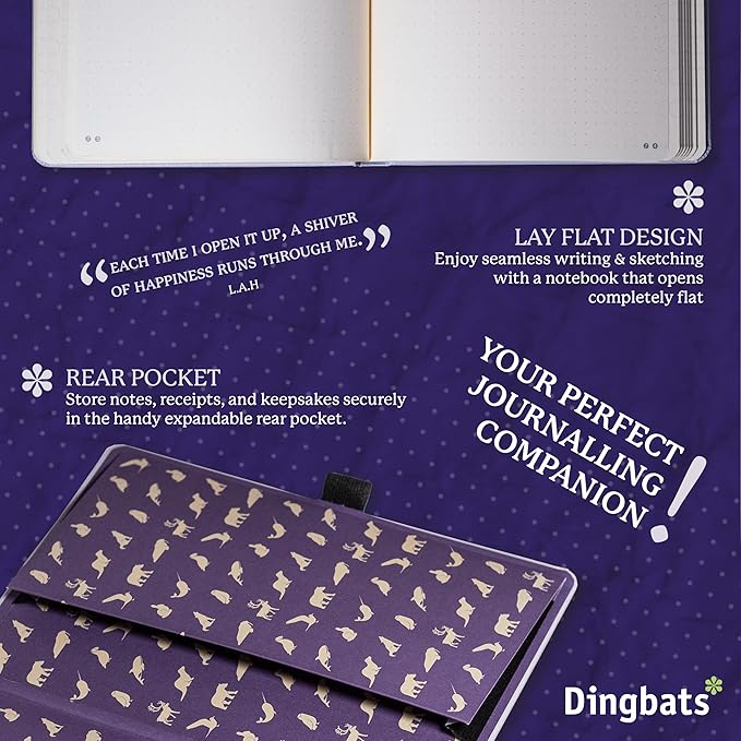 Dingbats - Earth Dotted A5 Medium Notebook, Glicine Arctic - Hardcover - Cream - Image 5