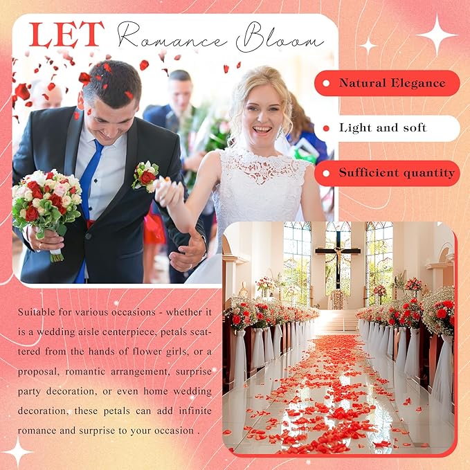 2500 PCS Red Hydrangea Petals 100% Natural Real Flower Petals - Image 6