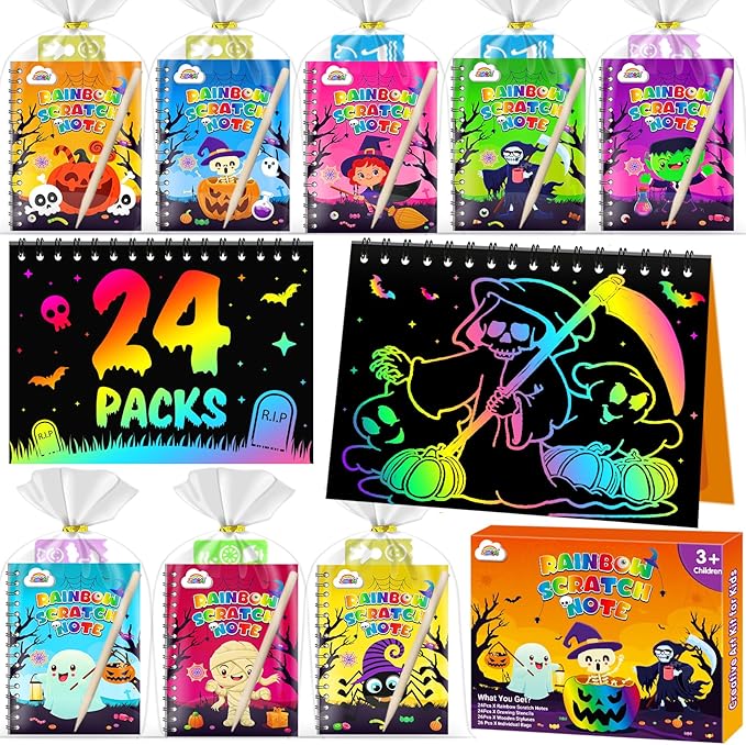 ZMLM Rainbow Scratch Party Favors Kids: Birthday Gifts Toy Bulk Scratch Art by ZMLM