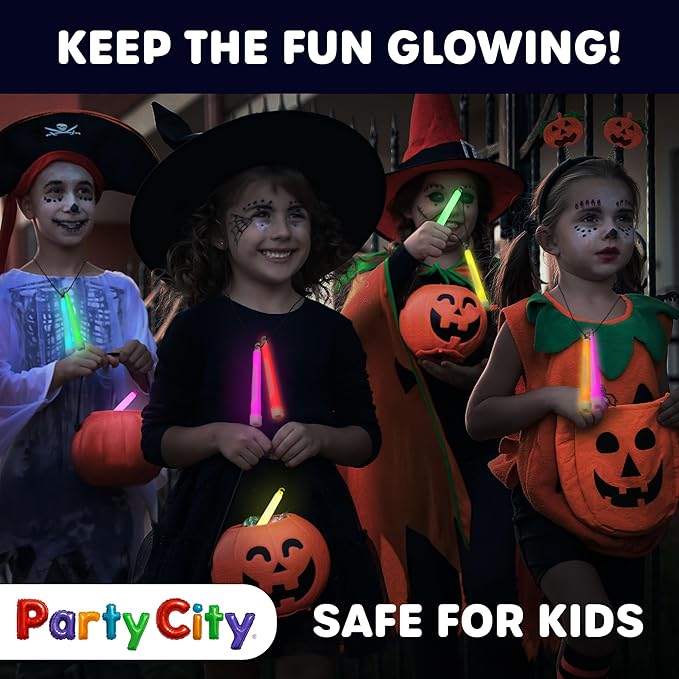Party City Multicolor Glow Sticks Bulk Pack 6”- 12pk Glow in the Dark Sticks - Image 5