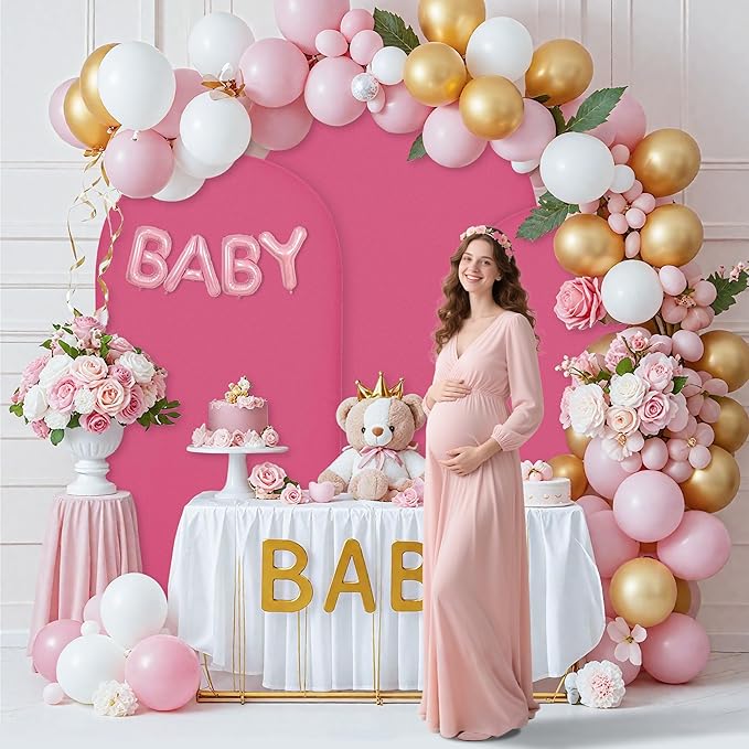 Wedding Arch Covers Arch Backdrop Cover Arch Stand Covers 7.2FT 6FT Set of 2 - Image 3