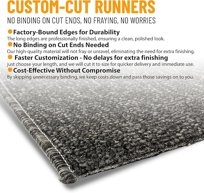 Ottomanson 2'7" x 24' Ultra-Thin Hallway Runner Rug - Image 2