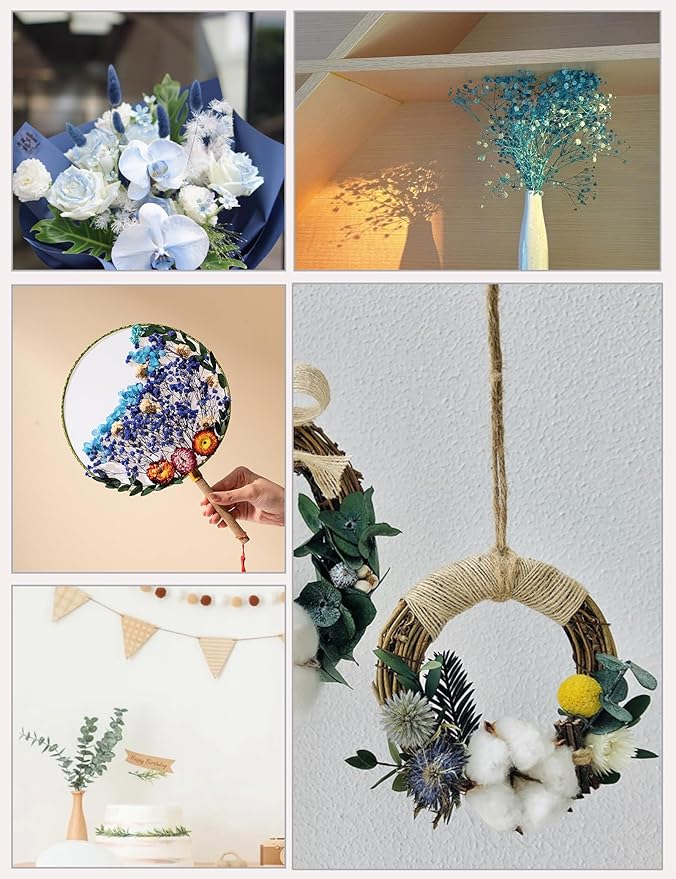 xin's convey DIY Natural Dried Flower Set, Handmade Creative, Door Hanging - Image 7