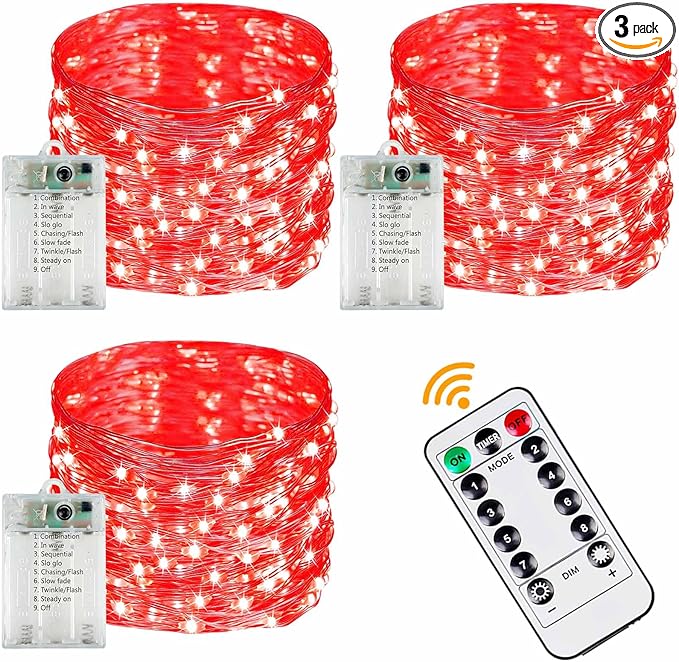 3 Pack Fairy Lights Battery Operated by Halloween