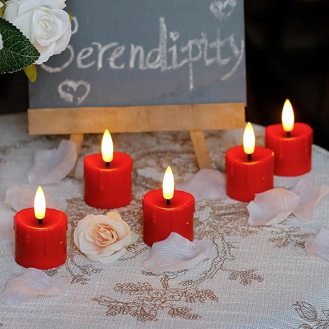 Rechargeable Flameless 1.6" x2.5" Tea Light Candles - Image 4