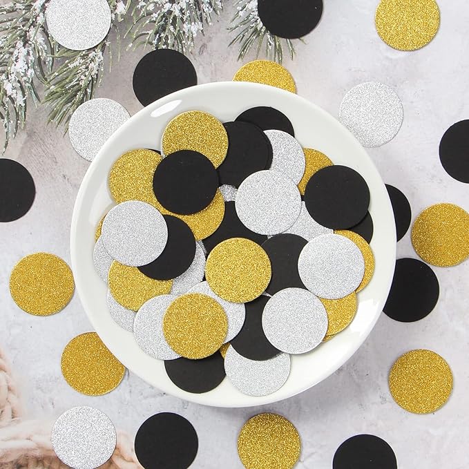 Silver Black Gold Party Decorations - Image 2